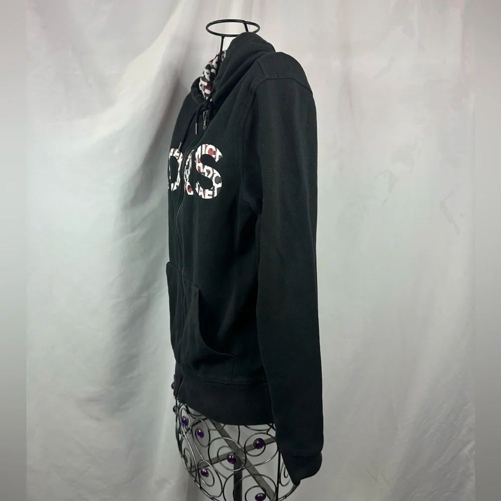 Michael Kors black logo zip up hoodie size XS